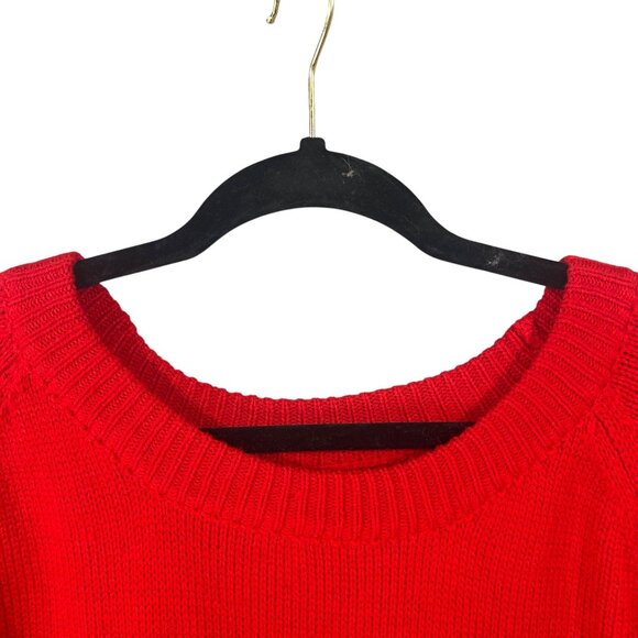 Women's Size XL Heart Sweater with Side Slits GUC - Picture 2 of 10